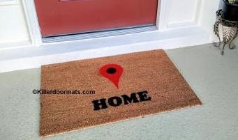 Maps Home Locator Custom Doormat By Killer Doormats